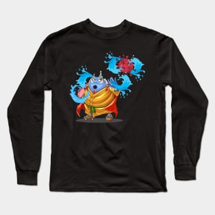 Jimbei/Jinbei's Water and Soap to beat Corona Long Sleeve T-Shirt